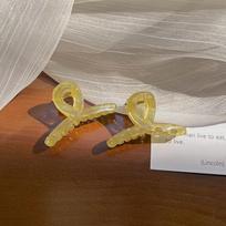 4.5CM Semi-Transparent Jelly Color Claw Clip for Half-Up Hairstyles - Sweet Small Shark Clip Hair Accessory