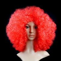 Cosplay futbolo gerbėjų rekvizitai Juodi afro garbanoti perukai Spalvingi perukai Garbanoti plaukai Vaikams/Suaugusiems Apsirengimas įvairiaspalvis
