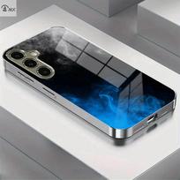 Galvanizuotas auksas naujas telefono dėklas, skirtas Samsung Galaxy S26 Ultra S25 Plus S24 S23 S22 fe grūdintas stiklas Meninės tekstūros raštai For Galaxy S26