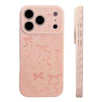 Pink bow phone case suitable for iPhone 16, iPhone 17, and iPhone 17 Pro Max iPhone 11