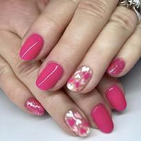 24pcs Short Square Press On Nail Manicure Decoration Glossy Finish Full Cover False Nail with Heart Details 1