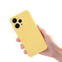Skirta Xiaomi Redmi 12 dėklas Madingas skystas silikonas Minkštas TPU galinis telefono dangtelis Skirta Xiomi Redmi 12 2023 Funda Redmi12 Atsparus smūgiams Capa Redmi 12 geltona
