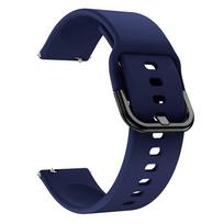 22 mm silikoninis dirželis Xiaomi Mi Watch/color 2 S2 46 mm/42 mm S1 Active/S1 Pro išmaniajam laikrodžiui S4 Sport/S3 reguliuojama apyrankė 1PCS 22MM vidurnakčio mėlyna spalva