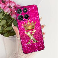 Dėklas Motorola Moto G15 G17 Power Telefonui Dangtelis Mielas Karūnos Raidės Minkšto Silikono Dėklai MotoG15 g 17 Power Bamperis 6.72'' Moto G15