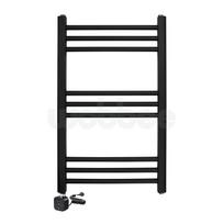 Elektrinis rankšluosčių džiovintuvas Wobbee Basic Marlow 50x80cm, kairinis su laidu juodos matinės spalvos