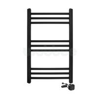Elektrinis rankšluosčių džiovintuvas Wobbee Basic Marlow 50x80cm, dešininis su laidu juodos matinės spalvos