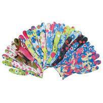 6/12 vienetų spalvingų gėlėtų nailoninių sodo pirštinių su delno danga 6pcs/3pairs