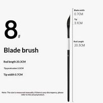 Watercolor Paint Brush Set  Shaped Gouache Pen Nylon Hair for Professional Artists Students and DIY Art Craft Projects A5