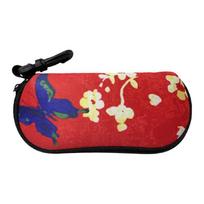 Neoprene Glasses Case: Portable Protective Cover and Storage Bag for Sunglasses 17.5X8.5CM black