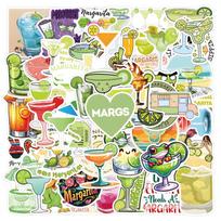 55-Piece Margarita Cocktail Graffiti Sticker Set for DIY Suitcases & Laptops