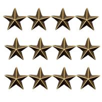 12pcs Modern Star Collar Clip Retros Lapel Pin Brooches Alloys Metal Brooch for Casual Gatherings 1