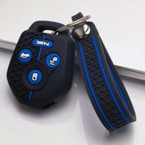 Key Fob Cover for Subaru Forester Impreza WRX STI Legacy Outback BRZ XV Non Slip Ergonomic Soft Key Shell for 4 Button Subaru Key Anti-Scratch Surface juoda