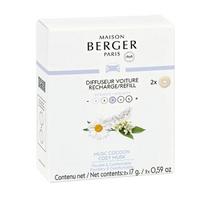 Maison Berger Paris Cozy Musk Car Diffuser Recharge/Refill 2 pcs Automobilio kvapas
