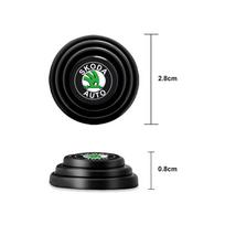 YBH2 4Pcs Car Door Anti-shock Pad Anti-noise Buffer Gasket Auto Interior For Skoda Kamiq Kodiaq Karoq Octavia Fabia Rapid Yeti Scala