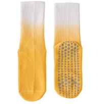 Yoga Socks Non Slip Grip Socks Gradients Slipper Socks Anti-Skid Pilate Socks One Size geltona