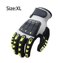 Oil-proof Anti Cutting Gloves Shock Absorbing Anti-smashing Gloves  Outdoor Cycling XL