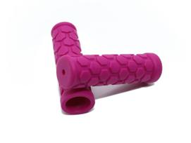 Beatus BMX MTB Bicycle Grip Rubber Anti-slip Hexagonal Block Pattern Compatible with handle diameter 22.2mm rožinė