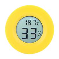 Circular Embedded Digital LCD Thermometer Hygrometer Humidity Temperature Meter Indoor