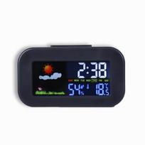 Large Screen Weather Station Clock Temperature Humidity Monitor  Dormitory Use juoda