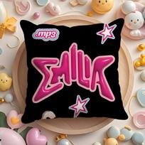 Singer Emilia Mernes mp Cushion Cover Plush Fabric Soft DoubleSided Printed Sofa Warm Winter Home Gift Pillow Cover 30x30cm