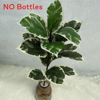 Realistic Plant Artificial Ficus Elastica Leaf Foliage Home Wedding Office Decor Style B