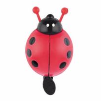 Vaikų dviračių dviračių varpelis Ladybird bug forma, aiškus garsas, naudingas vaikams berniukams mergaitėms red