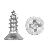 A2 DIN7982 #6 304 3,5mm Nerūdijančio plieno sraigtas Flush galvutė Savisriegis Medžiui 3.5mmx10mm
