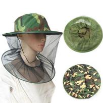 Sodo bičių laikytojo kepurė Camouflage tinkleliai nuo uodų kepurei Lauko kepurė nuo uodų Kepurė žvejybai nuo vabzdžių