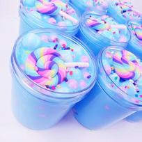 Minkšti saldainiai žaislai vaikams Guminiai Lizun Slime Antistresiniai žaislai Dinaminis smėlis suspaudžiamiems žaislams 60ml