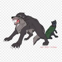 Attack On Titan Wolves Eren Yeager Ackerman klipų pleistrai rūbams dideli animaciniai pleistrai šilumos perdavimo vinilo lipdukai lygintuvai ant drabužių