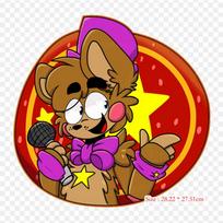 Fnaf Rockstar Freddy Fanart Freddy Fazbear picerijos simuliatorius Ulti Lyginami perkelimai drabužiams Marškinėlių maišelis Šilumos perdavimo lipdukai Lyginami pleistrai