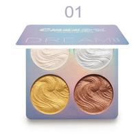1vnt grožio makiažo paryškinimo paletės pudra Brighten Shimmer Glow rinkinys 01 gray