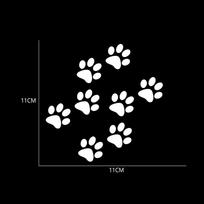 Automobilio lipdukas Cat Paw Print Automobilinis lipdukas Vinilinis motociklo dekoravimo lipdukas juoda