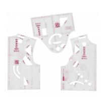 1:5 maži drabužiai lėlės žaislai Drabužių liniuotės šablonai dizaino liniuotė plastikinių raštų kūrimo matavimo siuvėjo siuvimo įrankis 3x
