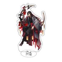 Anime Mo Dao Zu Shi akrilo stovo figūrėlė Demonic Wei Wuxian didmeistris Stalinio stalo lėkštės dekoravimo modelis žaislas Dovanos 15cm white