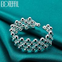 Smooth Bead Bangle Sidabriniai madingi papuošalai