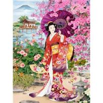 5D deimantų tapyba Japonijos geiša Oiran pilnas deimantinis „pasidaryk pats“ animacinis filmas Deimantinis kryžminio dygsnio dekoratyvinis dažymas rankų darbo meno dovana Full Round 20x30CM