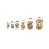 30–100 vnt. kubo kvadrato formos 2,5–6 mm kieto žalvario Nepalo karoliukai kvadratiniai karoliukai laisvi tarpiniai karoliukai papuošalų gamyboje 2x1.3mmx100pcs