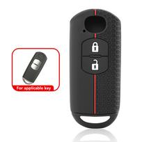 Silikoninis automobilio raktų dėklas, skirtas Mazda CX-5 CX5 Atenza CX-7 CX-9 MX5 dangtelis, beraktis nuotolinio valdymo pultelis apvalkalo odos laikiklio apsauga 2 button Black juoda