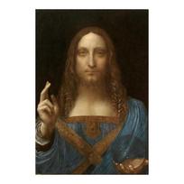 „Salvator Mundi“ drobės paveikslai ant sienos, autorius Leonardo Da Vinci Įžymūs sienų meno plakatai ir spaudiniai „Cuadros“ sienų apdaila 20x30cm