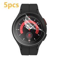 5 vnt Samsung Galaxy Watch 4 5 6 40/44mm Hidrogelio plėvelė Minkšta apsauginė ekrano apsauga, skirta Watch 6 5Pro 4Classic 42/43/46/47mm Watch 5 Pro-5pcs skaidri