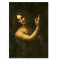 Šv. Jonas Krikštytojas Drobės Tapybos Reprodukcijos Leonardo Da Vinci Garsūs Drobės Meniniai Spaudiniai Namų Dekoras Sienos Menas Paveikslai 30x40cm brown