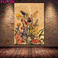 Gydytojo dovana Anatomijos sienų menas Žmogaus tropinis augalas Skeletas Retro plakatas ir spauda Namų dekoracija 21cm×30cm NoFrame brown