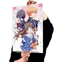 HD spausdinimas Anime vaisiai Krepšelis Plakatai Baltai dengtas popierius Tapyba Plakatas Sienos Meno Dekoras Svetainės namų baro dekoravimo nuotraukos 30x21cm gray