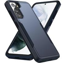 Neslystantis matinis dėklas, skirtas Samsung Galaxy S23 FE 5G S22 Ultra S21 Plus S20 S 22 23 21 Telefono krepšys Hard Coque for Galaxy S21 tamsiai mėlyna spalva