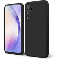 Tikras skystas silikoninis dėklas, skirtas Samsung Galaxy A05 A05S A15 4G 5G S24 S24+ S24 Ultra prabangus smūgiams atsparus dangtelis, skirtas Samsung Galaxy A25 A35 A55 priedui Samsung M34 juoda