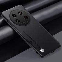 Prabangus PU odinis dėklas, skirtas Xiaomi 14 Ultra Galinis dangtelis Matinis Silikoninis Pilnos apsaugos telefono dėklas skirtas Xiaomi Mi 14 Pro 5G Mi14 For Xiaomi 14 Pro matinė juoda spalva