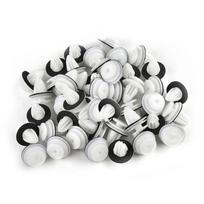 50/100 vnt. Automobilio durų apdailos plokštės spaustukai su sandarinimo žiedu Automobilio fiksatorius Tvirtiklis Buferio spaustukas 50PCS gray