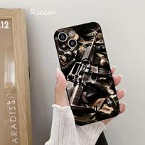 FOR IPhone Phone Case 14 11 12 Pro 8 7Plus SE X Pro 14 MAX 12 13 MINI XR XS iphone 14 Soft AK47 Handgun Gun BUllets Phone Covers iphone XR