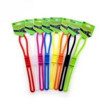 High Elastic Silicone Strap Bicycle Binding Strap Strap Lamp Strap for Mountain Bike Riding 14x2.2x1cm raudona